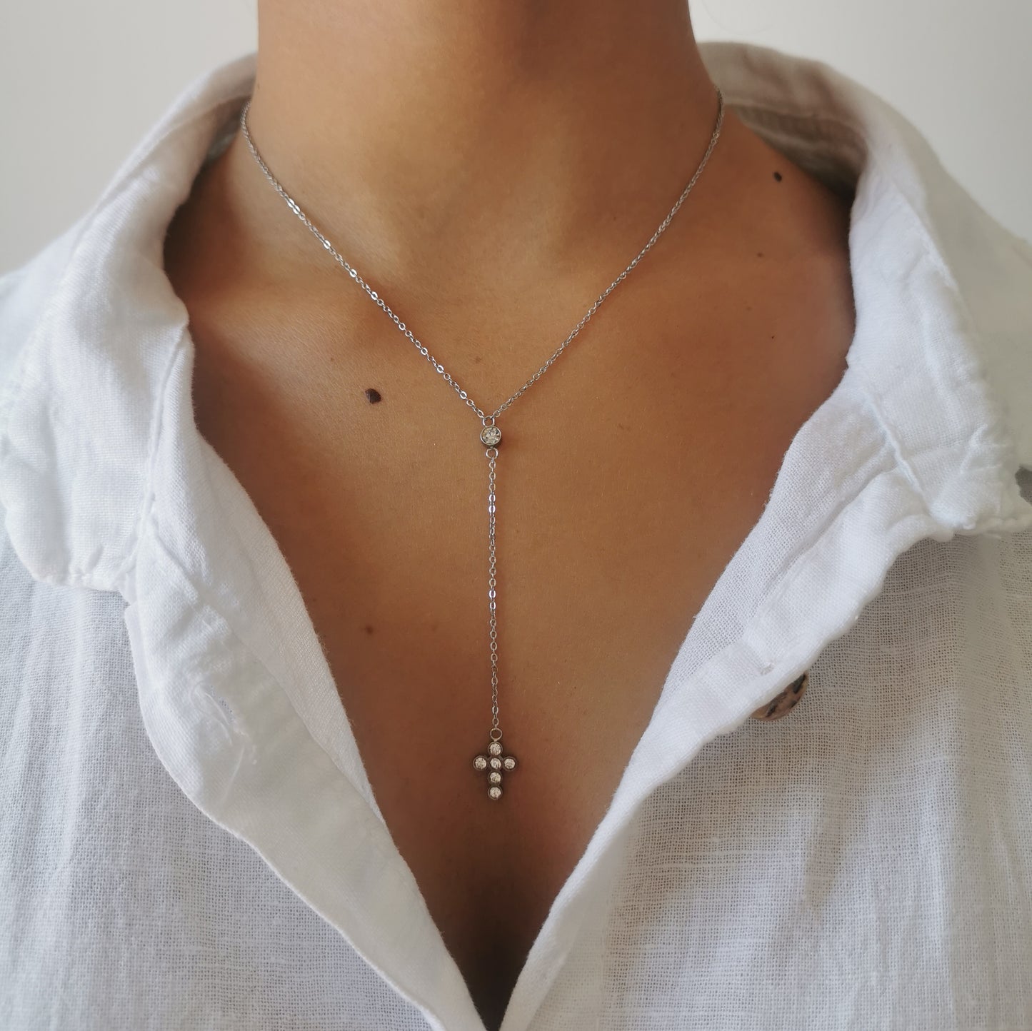 COLLIER LONG CROIX