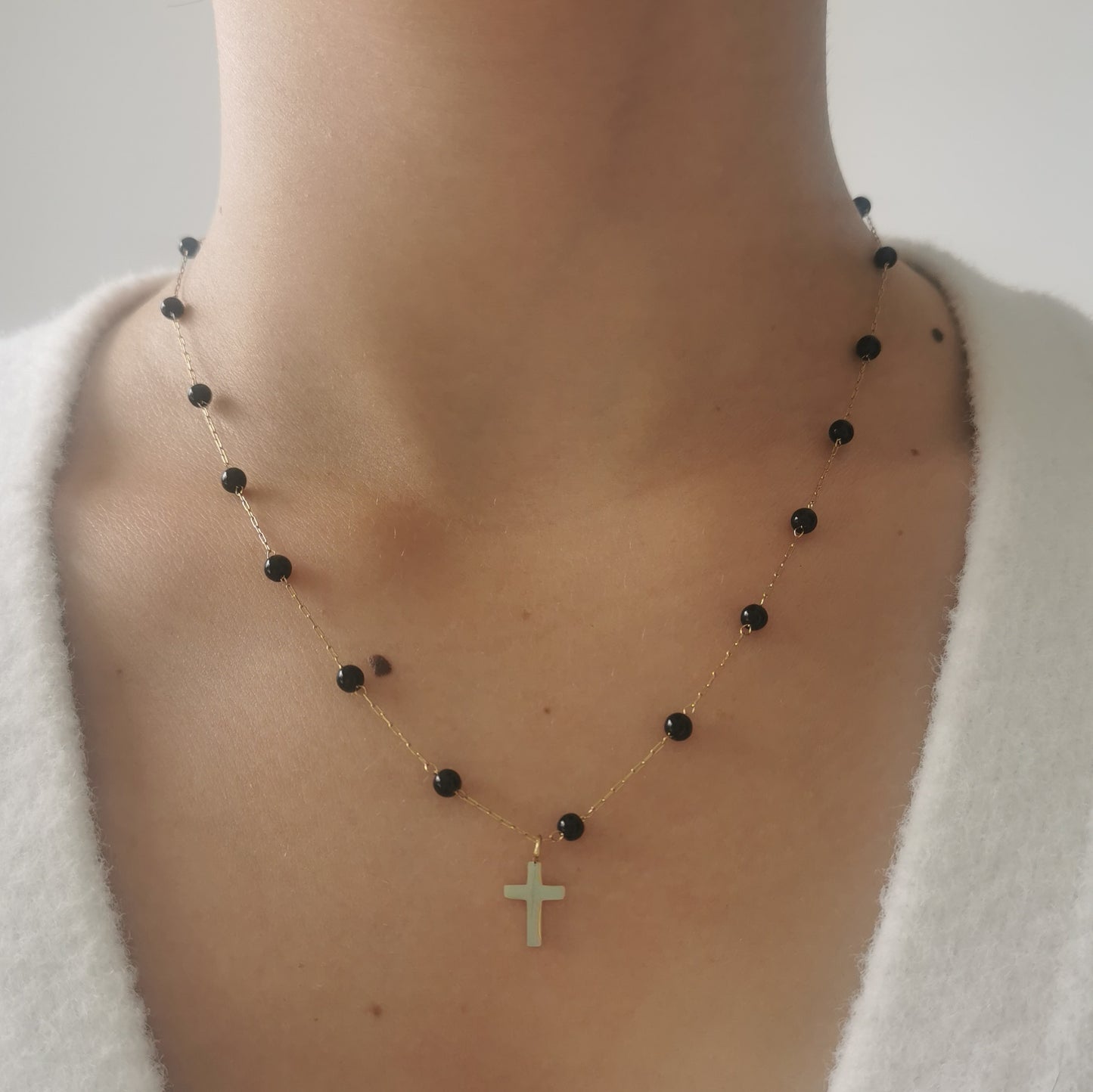 COLLIER CROIX LOURDES