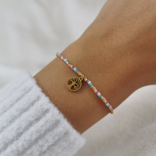 BRACELET ARBRE DE VIE MULTICOLORE