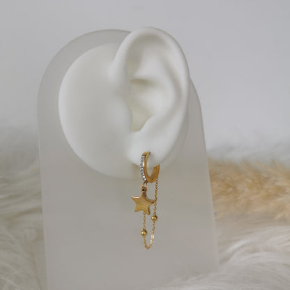 BOUCLES D'OREILLES ETOILE