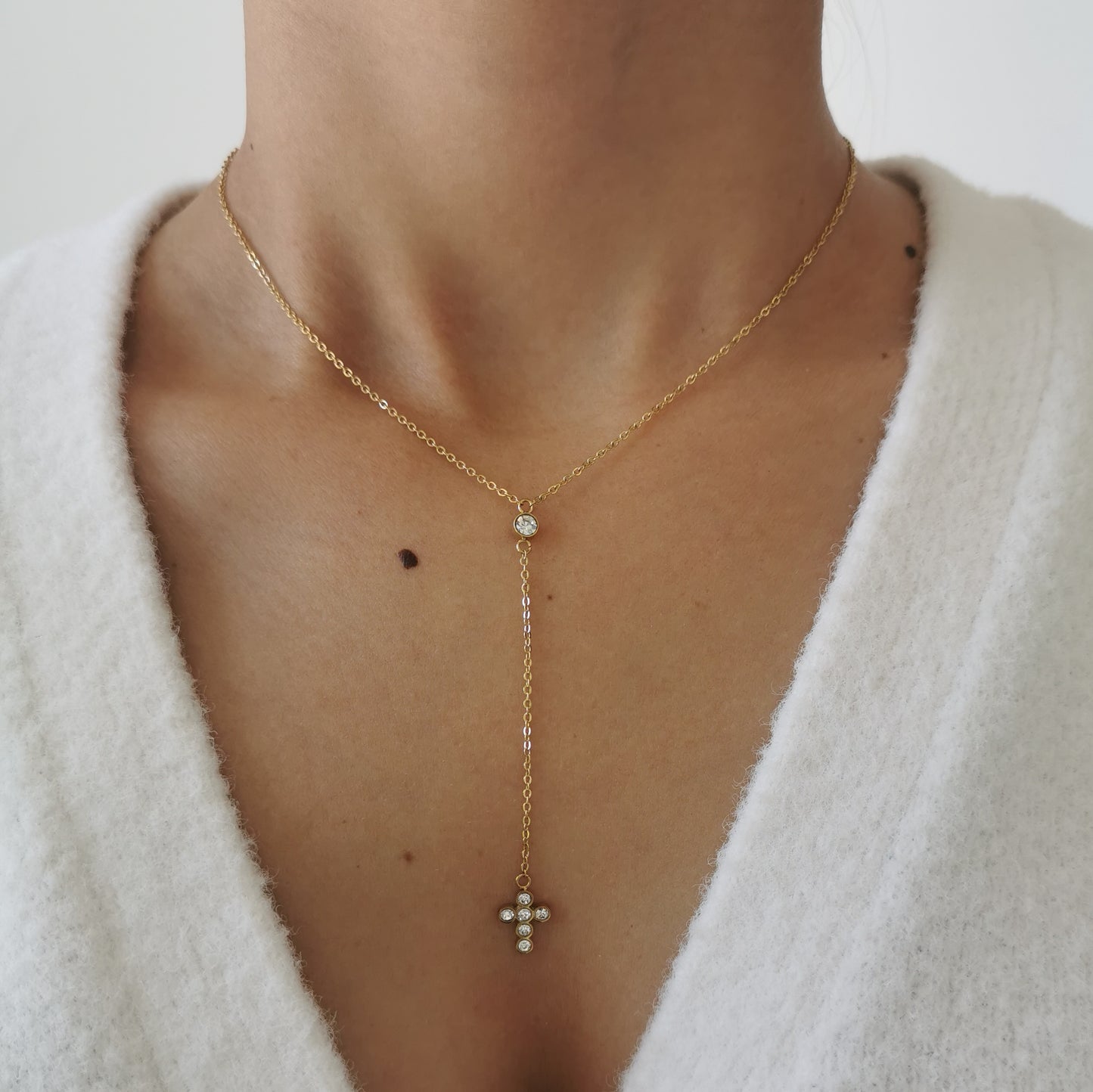 COLLIER LONG CROIX